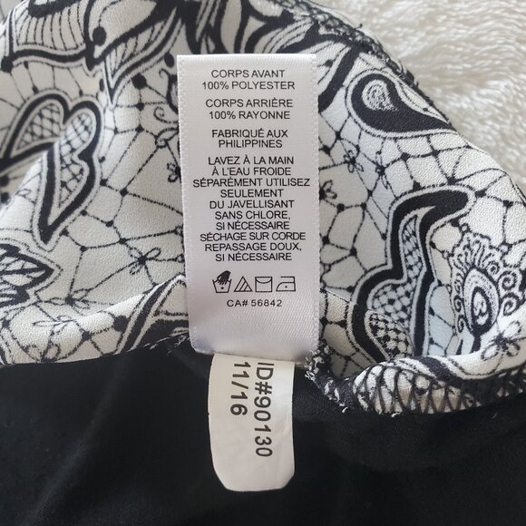 Express Sleeveless Top Paisley Print S - Picture 7 of 11